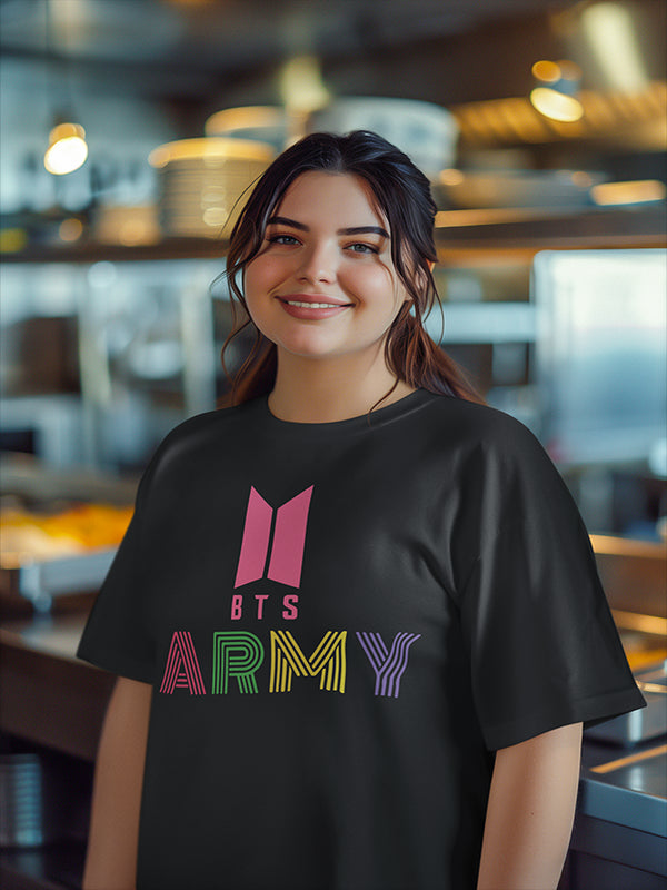 Womens Oversized BTSxARMY Tshirt